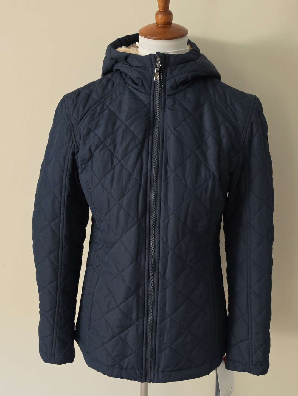 XFX Quilted Full Zip Hooded Jacket in Navy Brand New